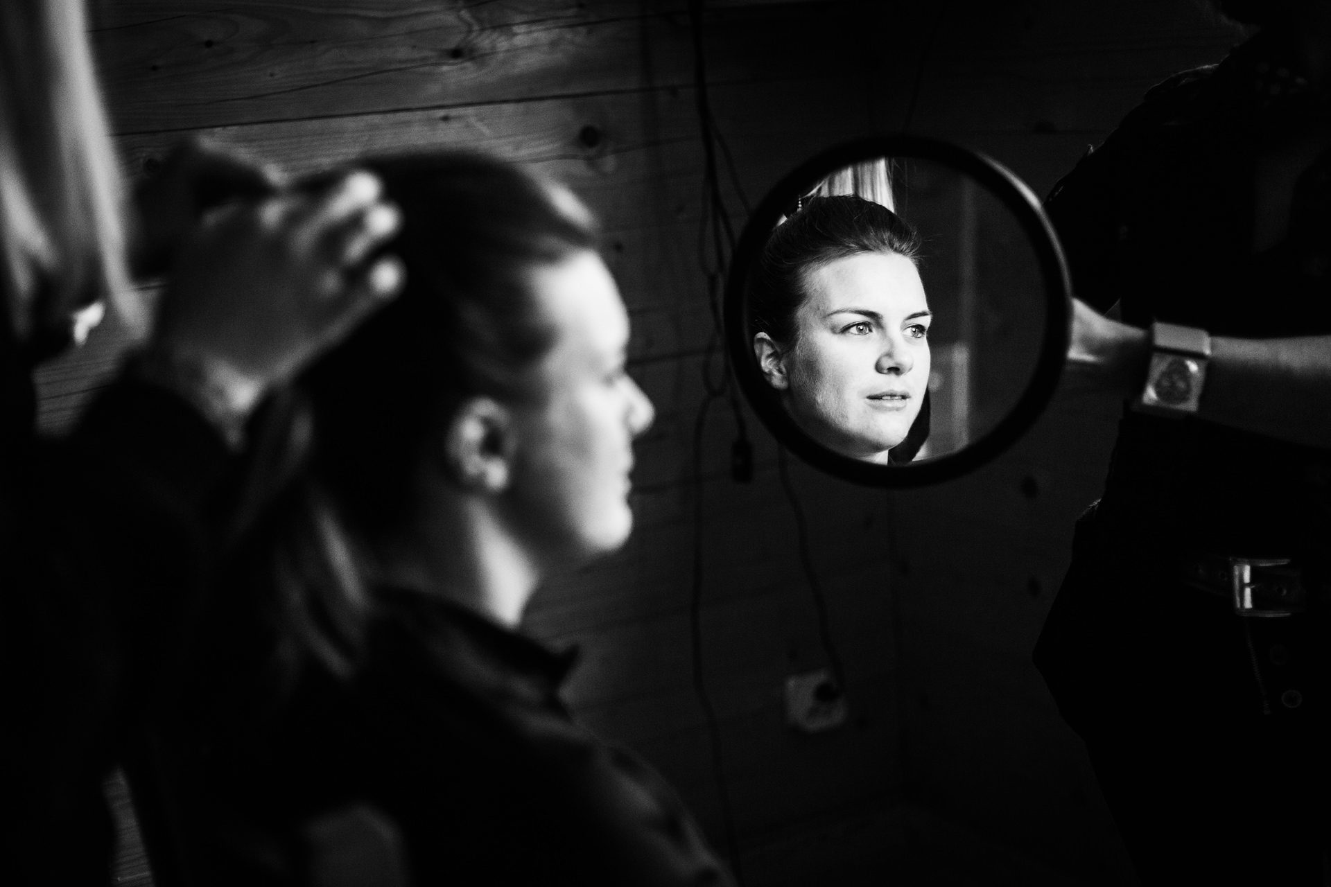 Photographe mariage noir et blanc en Savoie