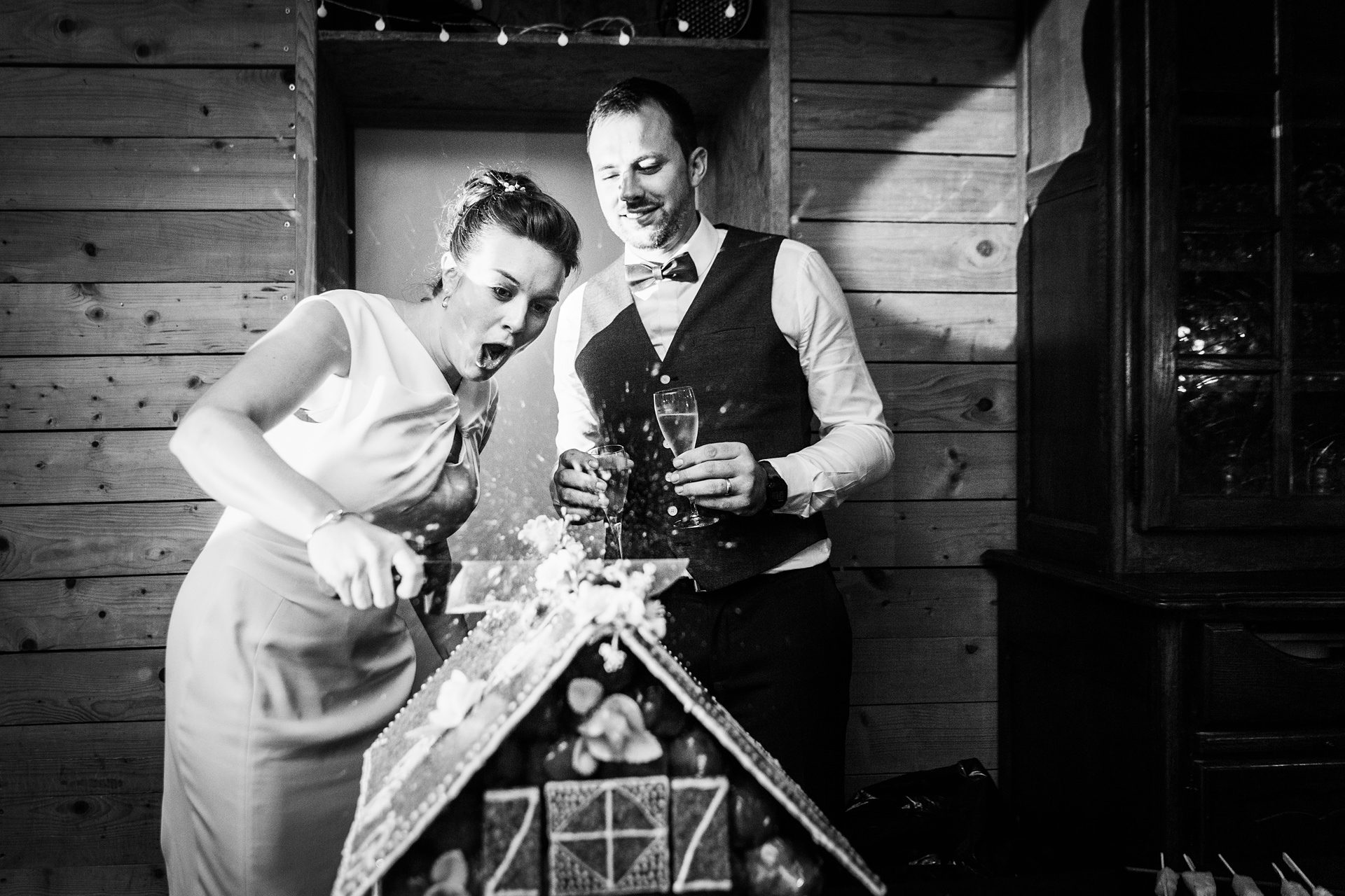 Reportage photo mariage soirée gateau de mariage